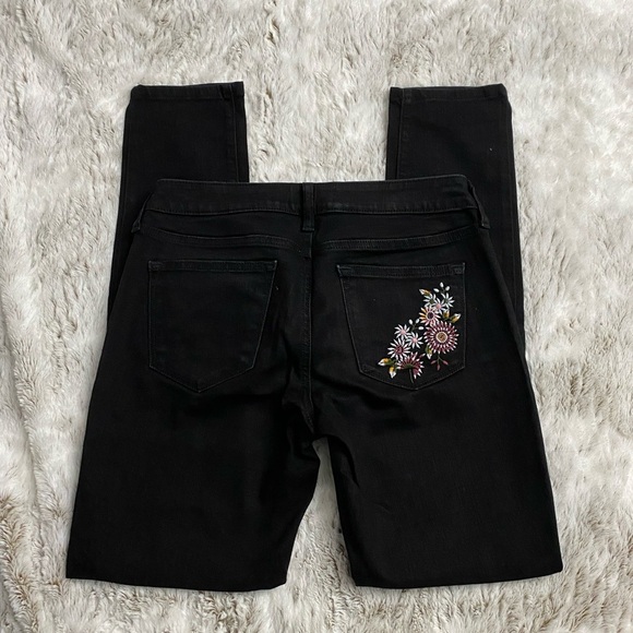 Sonoma Women Flower Embroidered Skinny Jeans | Embroidered Skinny Jeans | Denim - Picture 7 of 10